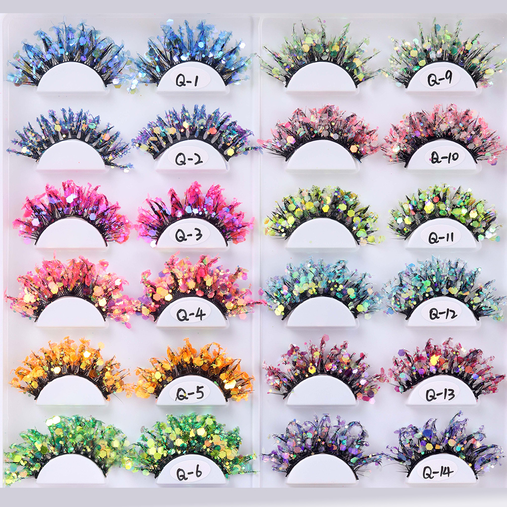 COLORFUL GLITTER FULL STRIP LASHES